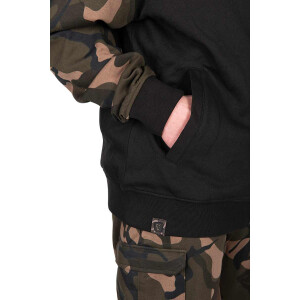 Fox LW Black/Camo Split Zip Hoody