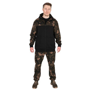 Fox LW Black/Camo Split Zip Hoody
