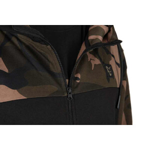 Fox LW Black/Camo Split Zip Hoody