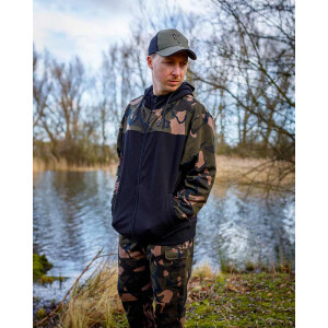Fox LW Black/Camo Split Zip Hoody