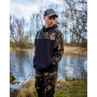 Fox LW Black/Camo Split Zip Hoody