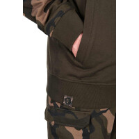 Fox LW Khaki/Camo Split Zip Hoody