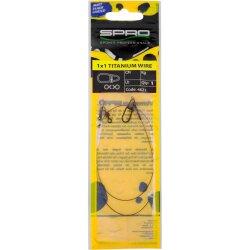 Spro Matte Black Leader 1X1 Ti 22Lb 30cm