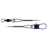 Zebco Trophy Stahlvorfach 1x7 - Standard 30cm