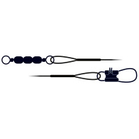 Zebco Trophy Stahlvorfach 1x7 - Dreifachwirbel 40cm