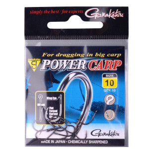 Gamakatsu Powercarp Eyed Hooks Black