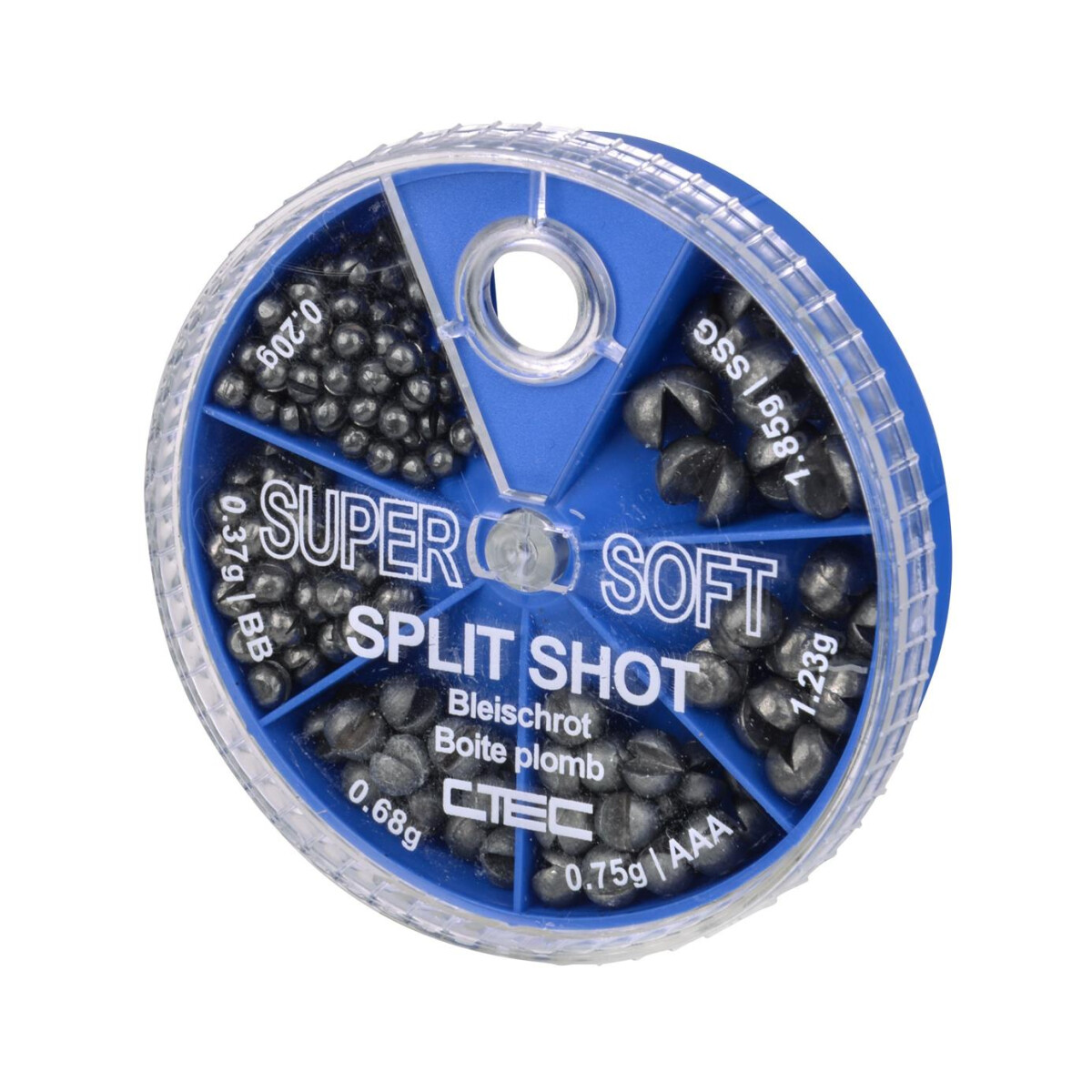 Ctec Super Soft Split Shot 6 Compartments - Angelhaus - Der Angelshop