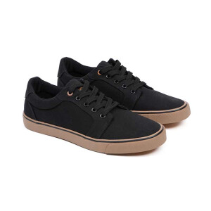 Fox Black Canvas Shoe Schuhe