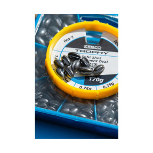 Zebco Trophy Oval Split Shot Assortment 170g