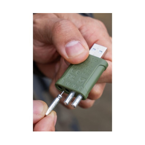 Zebco After Dark LIR425/3,7V Akku-Set mit USB-Ladegerät