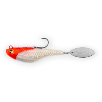 Black Cat Mad Flash Spin Tail 14cm Red Head