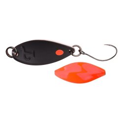 Trout Master Incy Spin Spoon 2,5g | Black/Orange