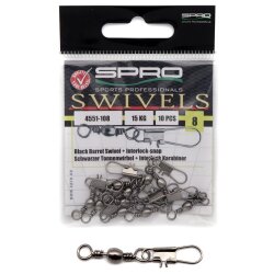 Spro Barrel Swivel+Interlock-Snap #6