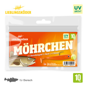 Lieblingsköder 10 cm – Grundfarben | Möhrchen