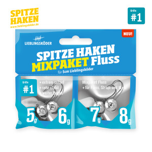 Lieblingsköder Spitze Haken #1 | Mixpaket Fluss