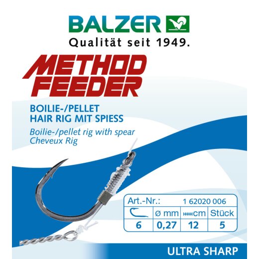Balzer Method Feeder Rig mit 10mm Speer