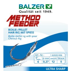 Balzer Method Feeder Rig mit 10mm Speer, #14, 0,18mm