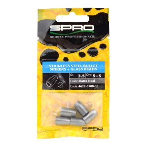 Spro Stainless Steel Bullet Sinkers Patronenblei 1,8g