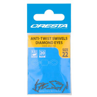 Cresta Rolling Swivels Diamond Eyes #18