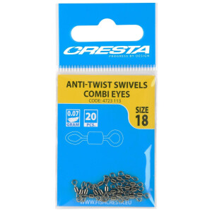 Cresta Rolling Swivels Combi Eyes #22