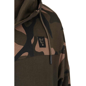 Fox LW Khaki/Camo Split Zip Hoody | L