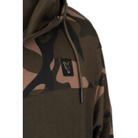 Fox LW Khaki/Camo Split Zip Hoody | L
