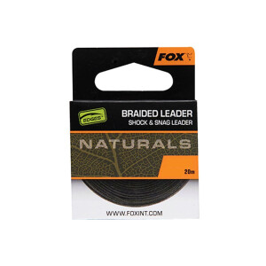 Fox Egdes Naturals Braided Leader 20m - 30lb / 13,6kg