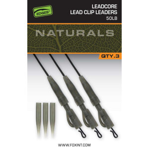 Fox Egdes Naturals Leadcore Power Grip Lead Clip Leaders