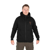 Fox Collection Sherpa Jacket Black & Orange | XL
