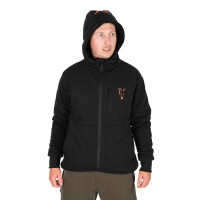 Fox Collection Sherpa Jacket Black & Orange | XL