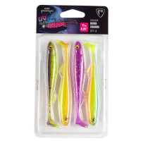 Fox Rage Ultra UV Mixed Colour Lure Packs | Slick Shad - 13cm (4 Stk.)