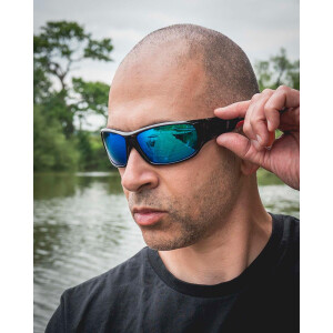 Fox Rage Shield Wraps - Brown Lense Mirror Blue