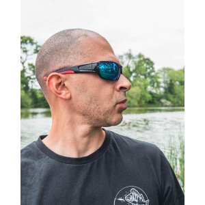 Fox Rage Shield Wraps - Brown Lense Mirror Blue