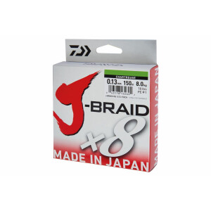 Daiwa J-Braid X8 0,18mm-150m chartr,