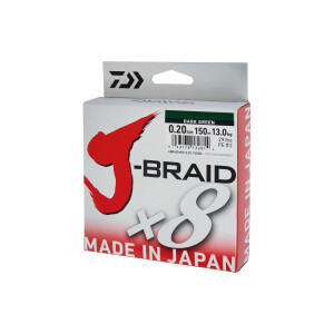 Daiwa J-Braid X8 0,13mm-150m dunkelgrün