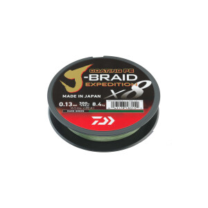 DAIWA J-Braid Expedition X8E | 0,16mm - 150m dark green