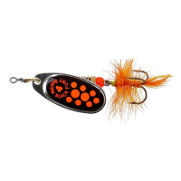 Mepps Black Fury Mouche (Fliege) | orange dots Gr. 4