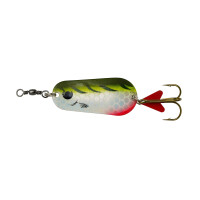 DAM Effzett Standard Spoon Blinker 10cm | 60g Olive/Chartreuse Tiger UV