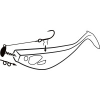 Black Cat Shad Claw Rig 6/0 - 20g 100kg